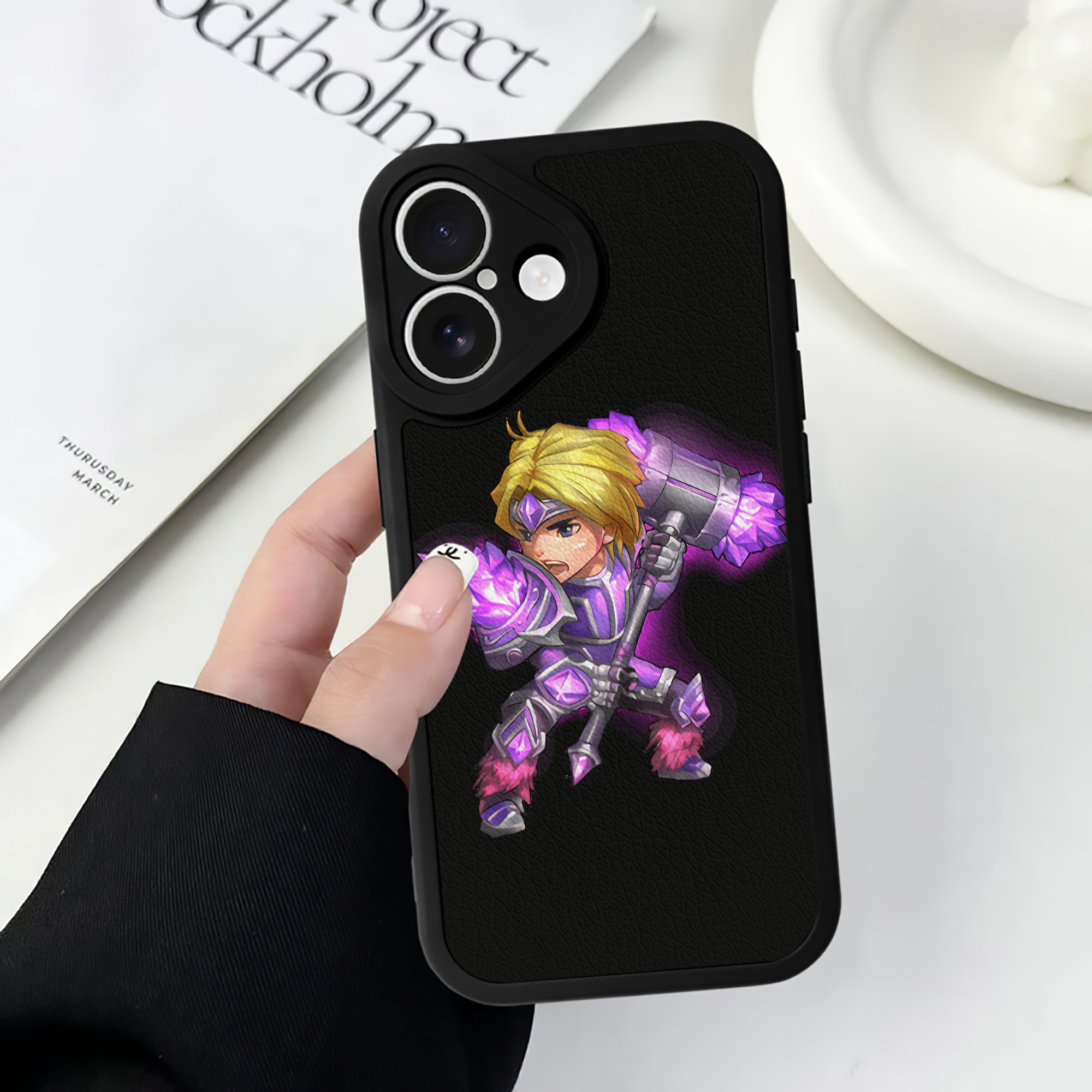 リーグ・オブ・レジェンド League of Legends LOL 【iPhone 16シリーズ対応】シリコンスマホケース（レザー調） 材質：シリコン